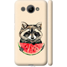 Чехол на Huawei Y3 2017 Енотик с арбузом (4605c-991)