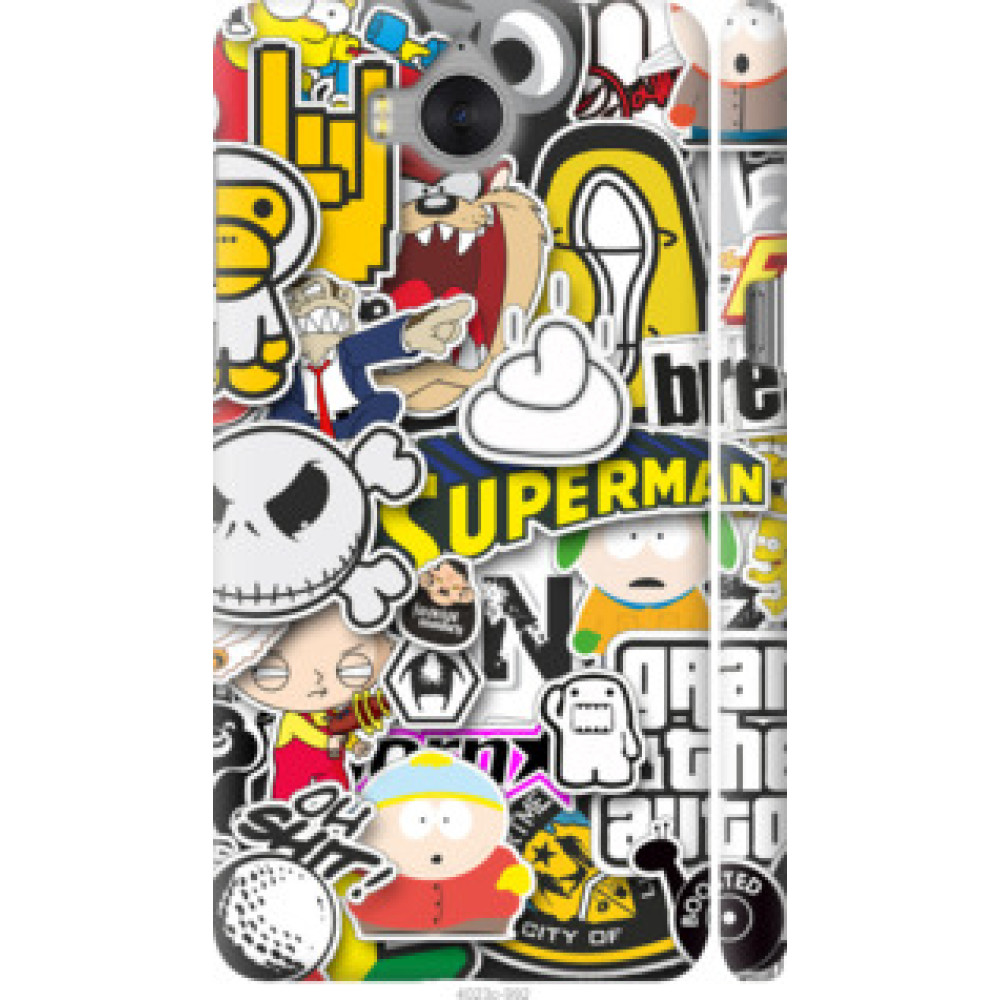 Чехол на Huawei Y5 2017 Popular logos (4023c-992)