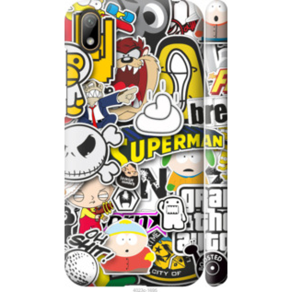 Чехол на Huawei Y5 2019 Popular logos (4023c-1695)