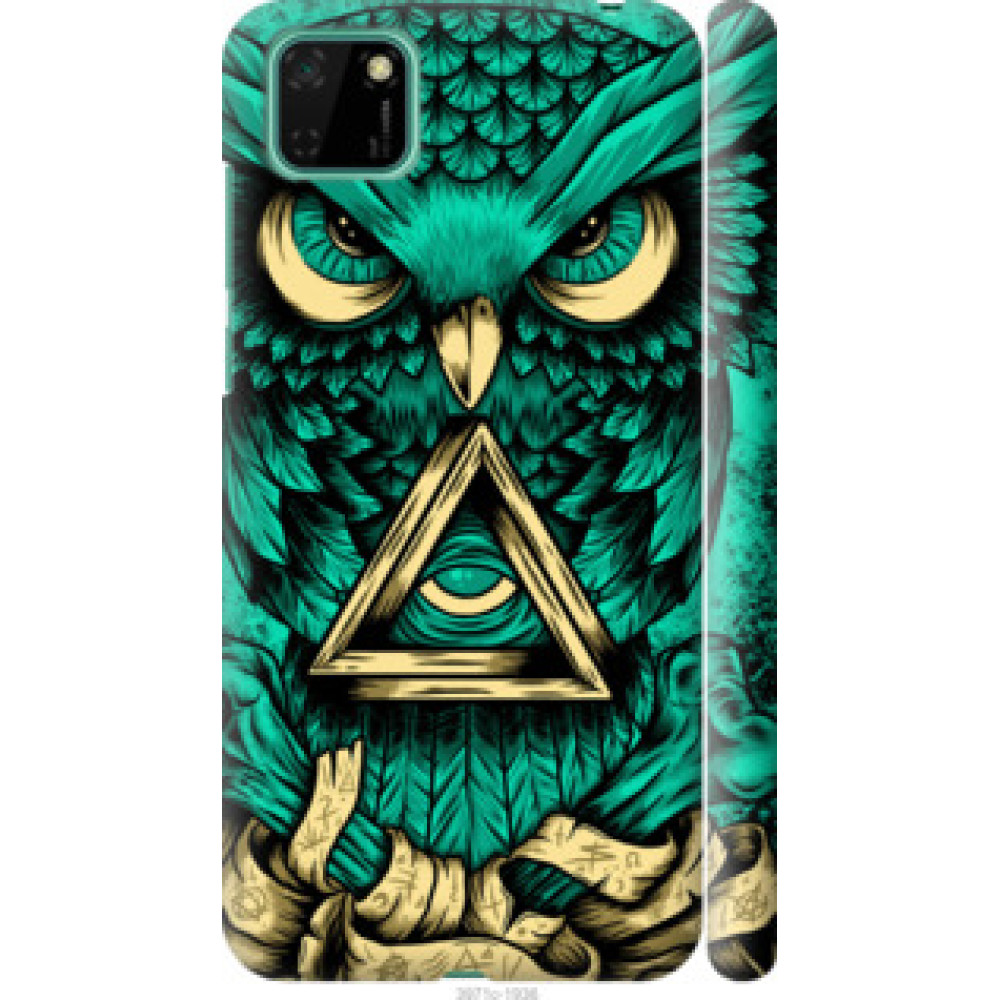 Чехол на Huawei Y5p Сова Арт-тату (3971c-1936)