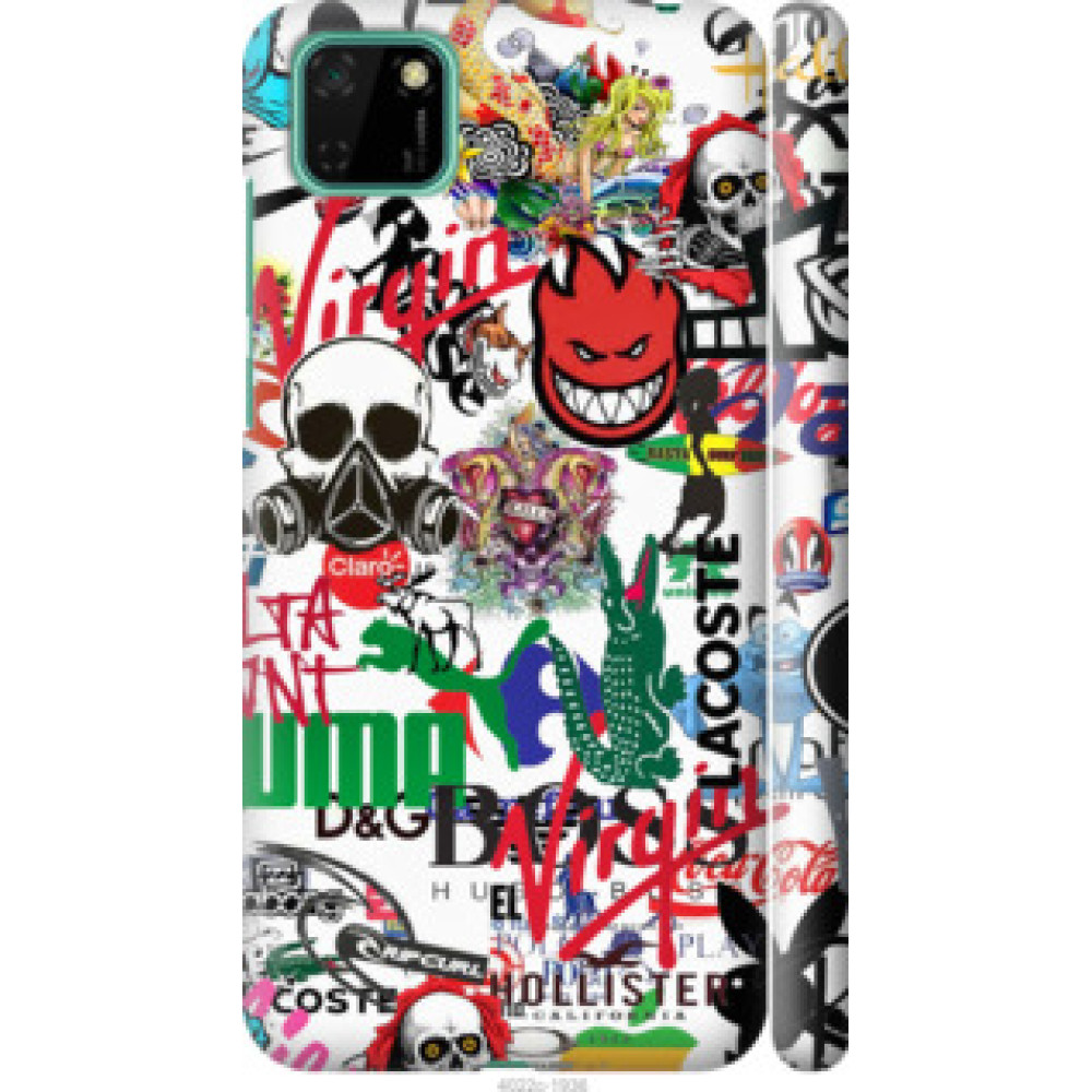 Чохол на Huawei Y5p Many different logos (4022c-1936)