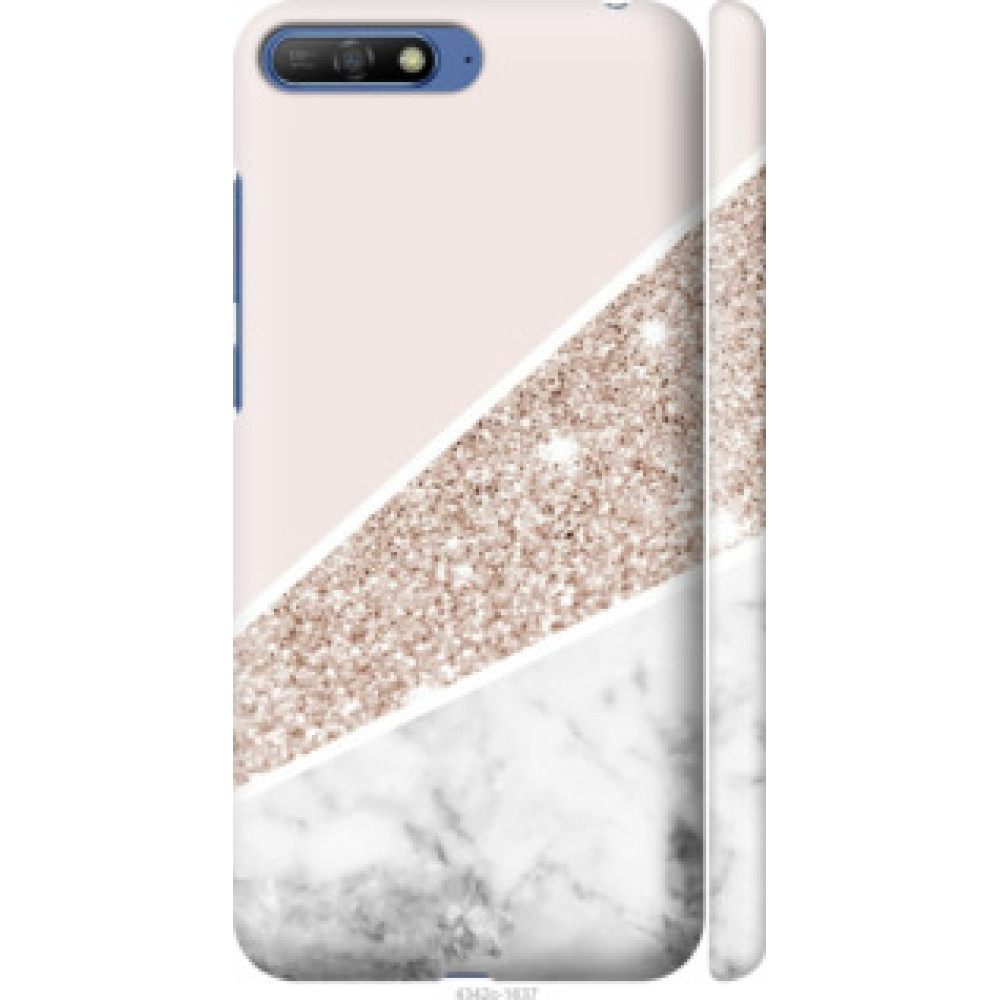 Чехол на Huawei Y6 2018 Пастельный мрамор (4342c-1637)
