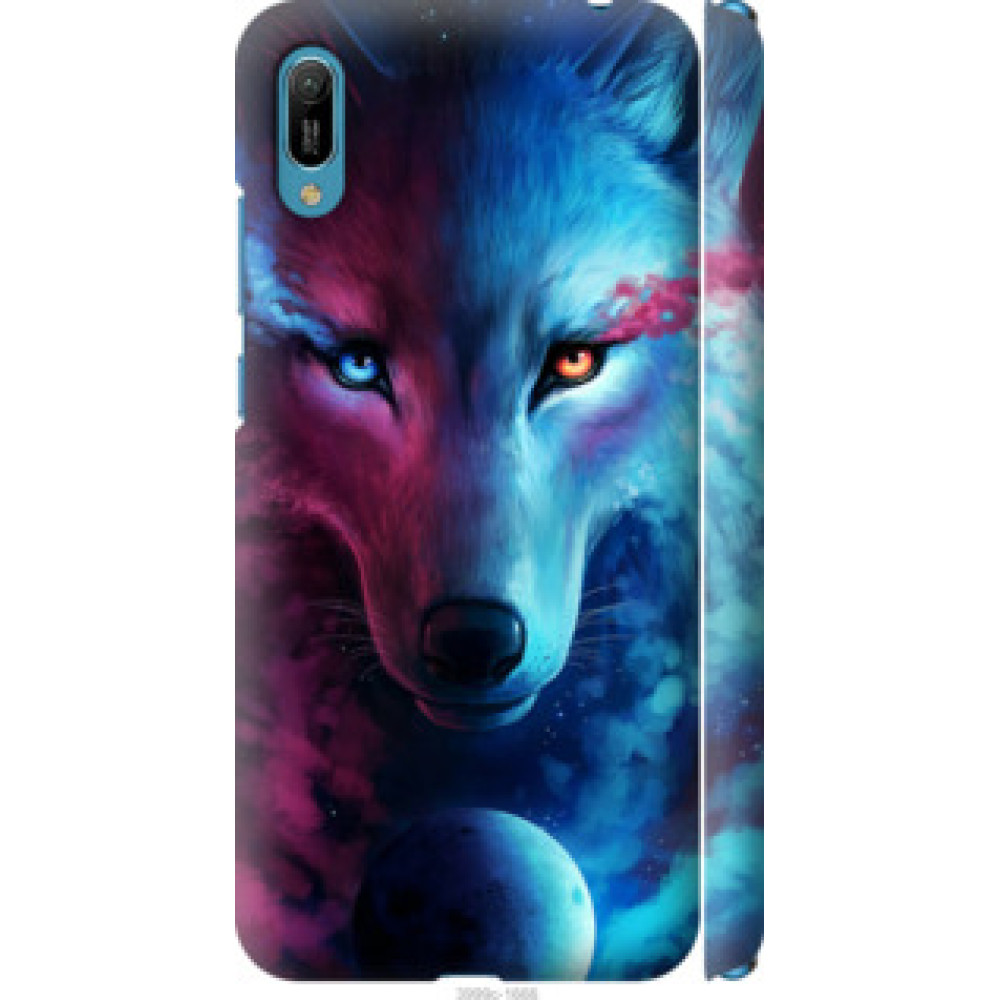 Чехол на Huawei Y6 2019 Арт-волк (3999c-1666)