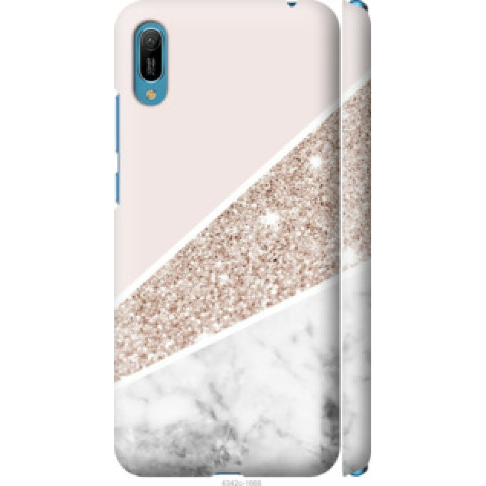 Чехол на Huawei Y6 2019 Пастельный мрамор (4342c-1666)