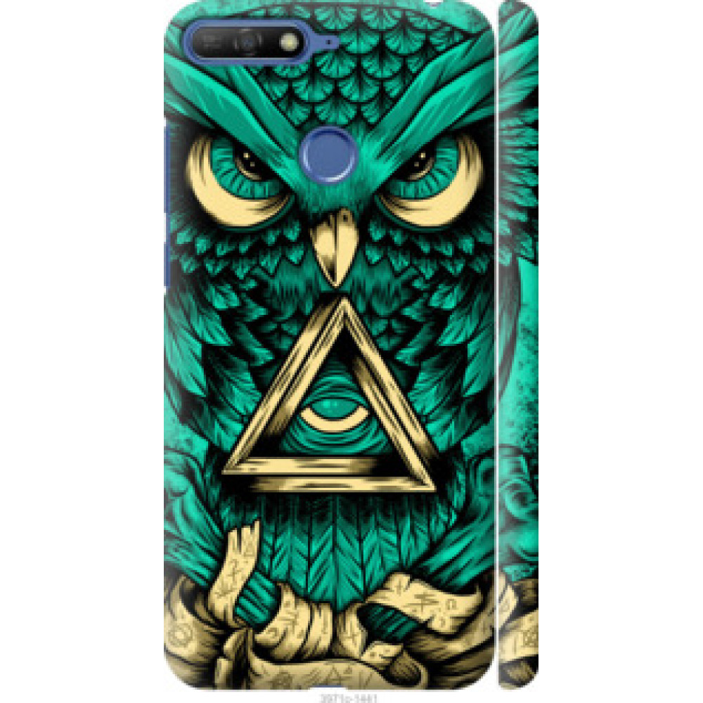 Чохол на Huawei Honor 7C Сова Арт-тату (3971c-1411)