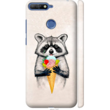 Чехол на Huawei Honor 7C Енотик с мороженым (4602c-1411)