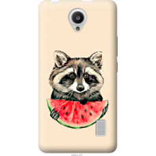 Чехол на Huawei Y635 Енотик с арбузом (4605u-487)