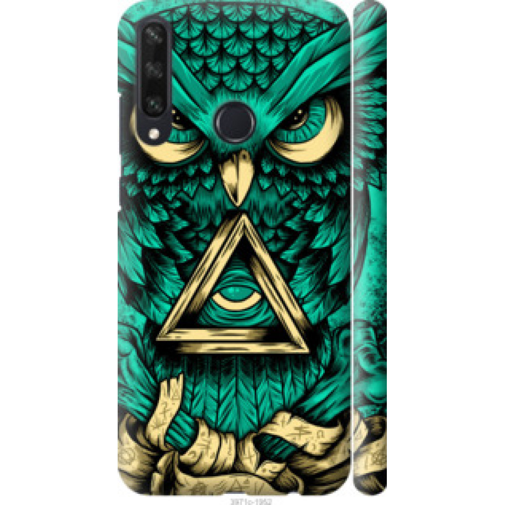 Чохол на Huawei Y6p Сова Арт-тату (3971c-1952)