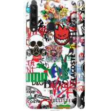 Чехол на Huawei Y6p Many different logos (4022c-1952)