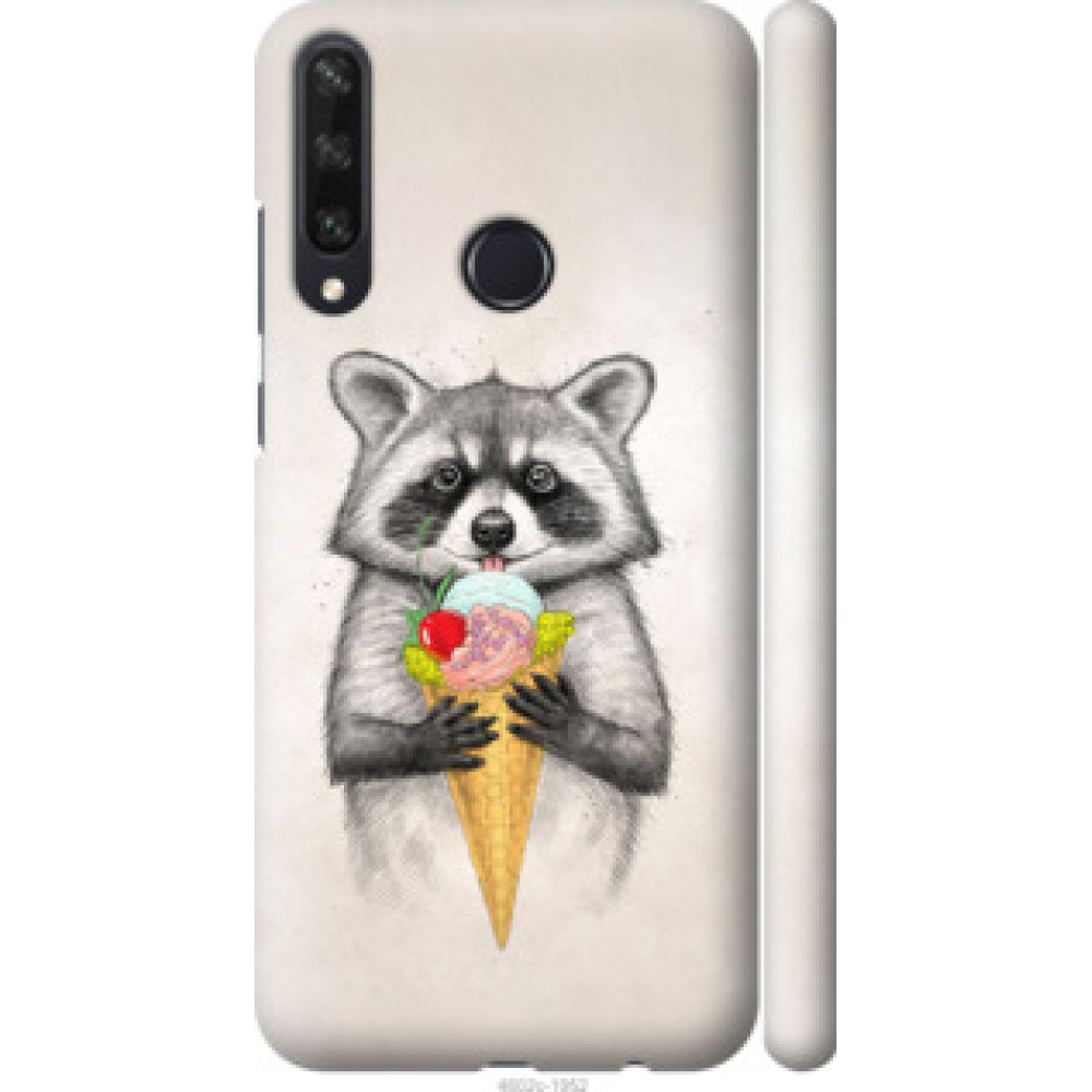 Чохол на Huawei Y6p Енотик с мороженым (4602c-1952)