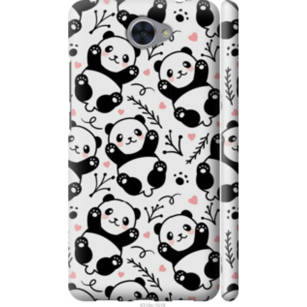 Чехол на Huawei Y7 2017 Панды (4318c-1019)