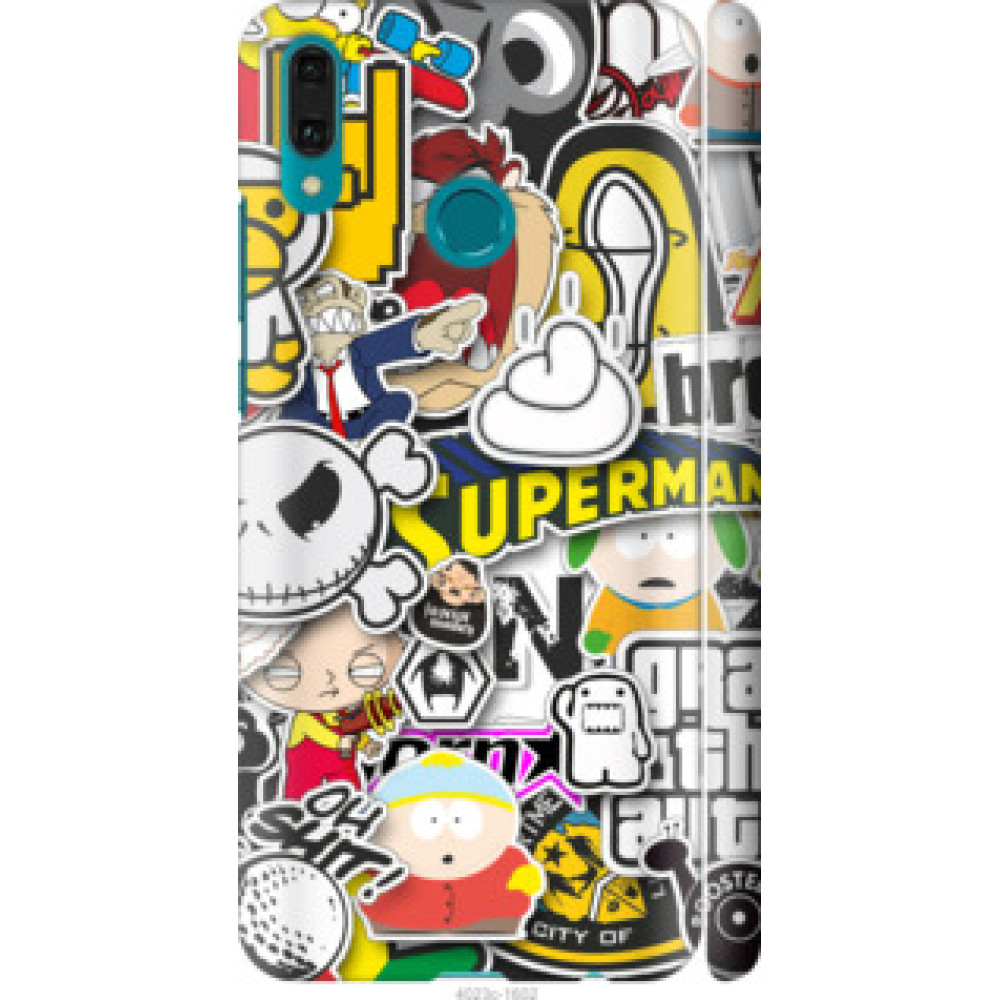 Чехол на Huawei Y9 2019 Popular logos (4023c-1602)