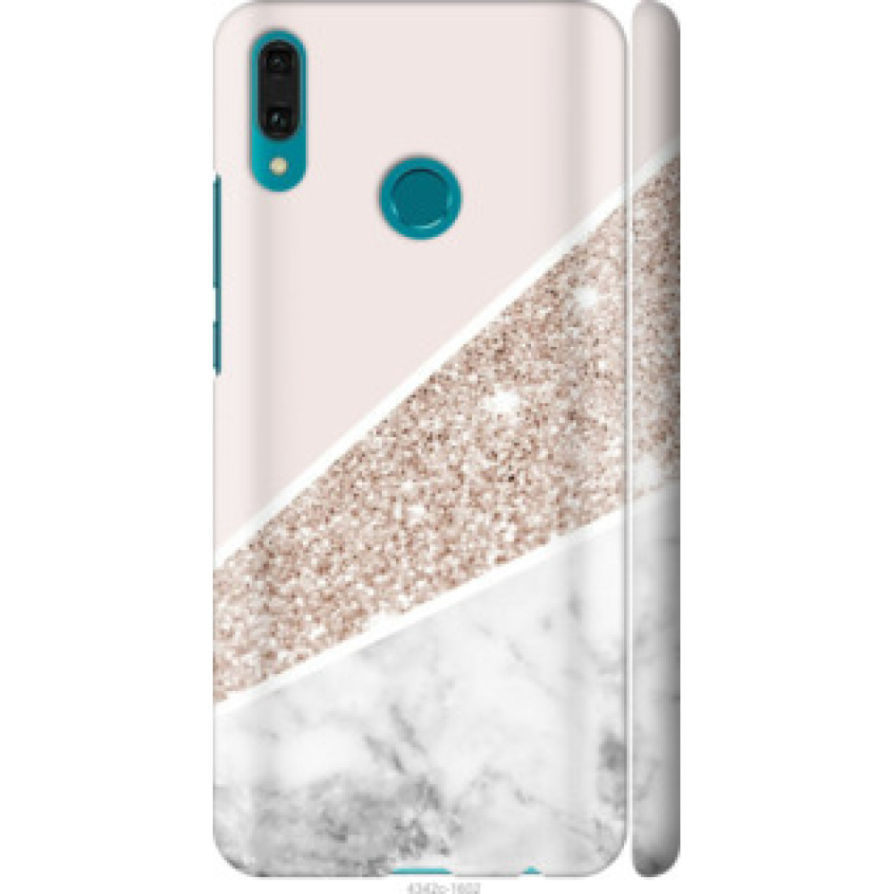 Чехол на Huawei Y9 2019 Пастельный мрамор (4342c-1602)