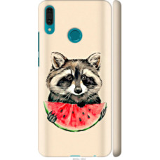 Чехол на Huawei Y9 2019 Енотик с арбузом (4605c-1602)