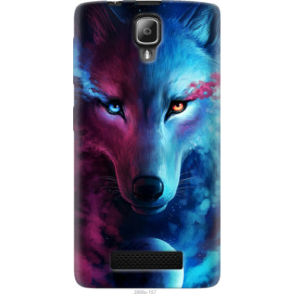 Чехол на Lenovo A1000 Арт-волк (3999u-157)
