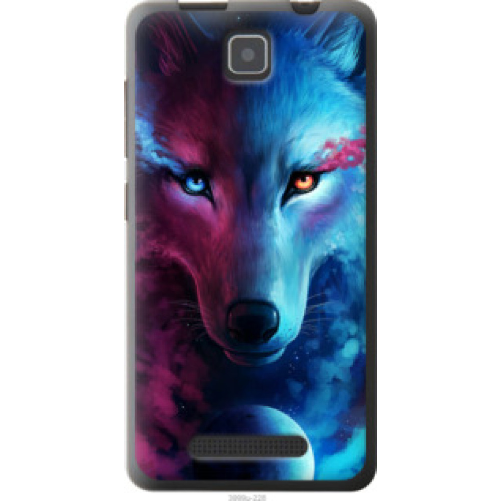 Чехол на Lenovo A1900 Арт-волк (3999u-228)