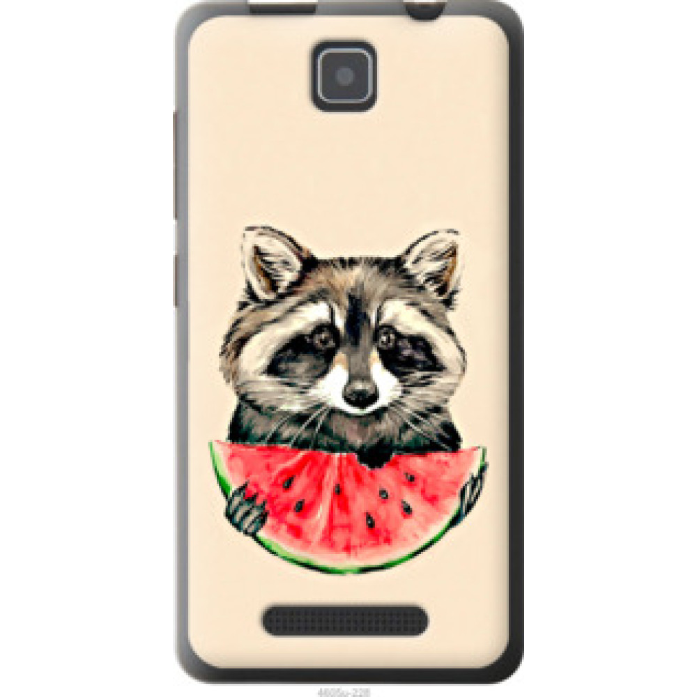 Чохол на Lenovo A1900 Енотик с арбузом (4605u-228)