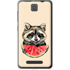 Чехол на Lenovo A1900 Енотик с арбузом (4605u-228)