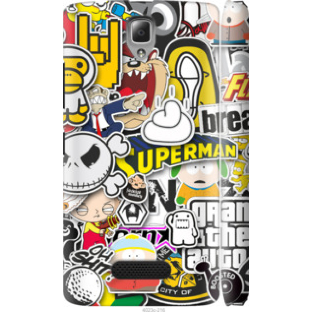Чехол на Lenovo A2010 Popular logos (4023c-216)
