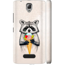 Чехол на Lenovo A2010 Енотик с мороженым (4602c-216)