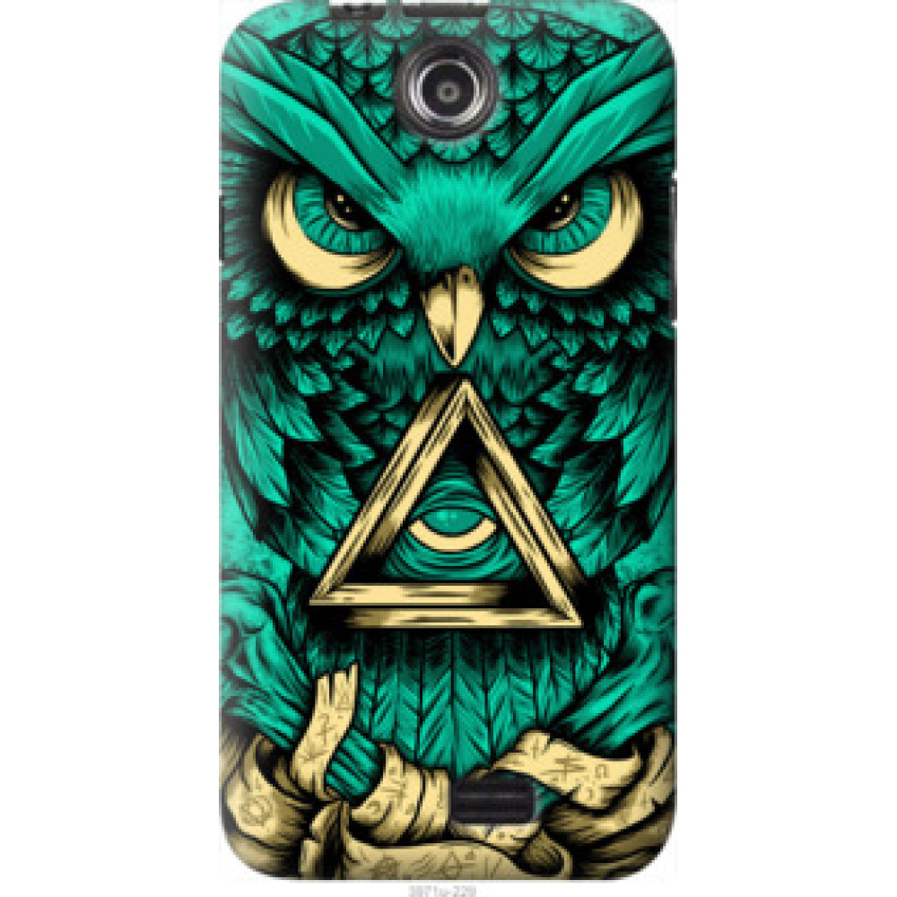 Чехол на Lenovo A300 Сова Арт-тату (3971u-229)