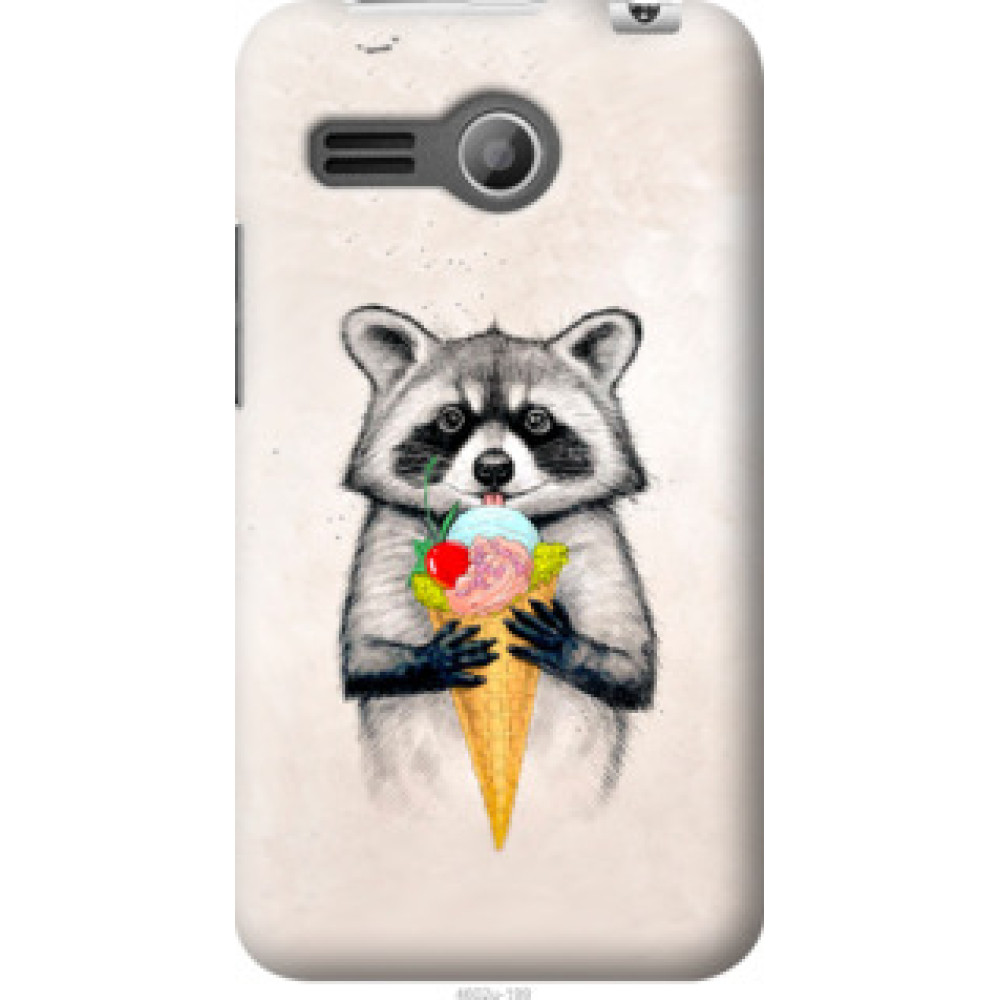 Чохол на Lenovo A316 Енотик с мороженым (4602u-199)