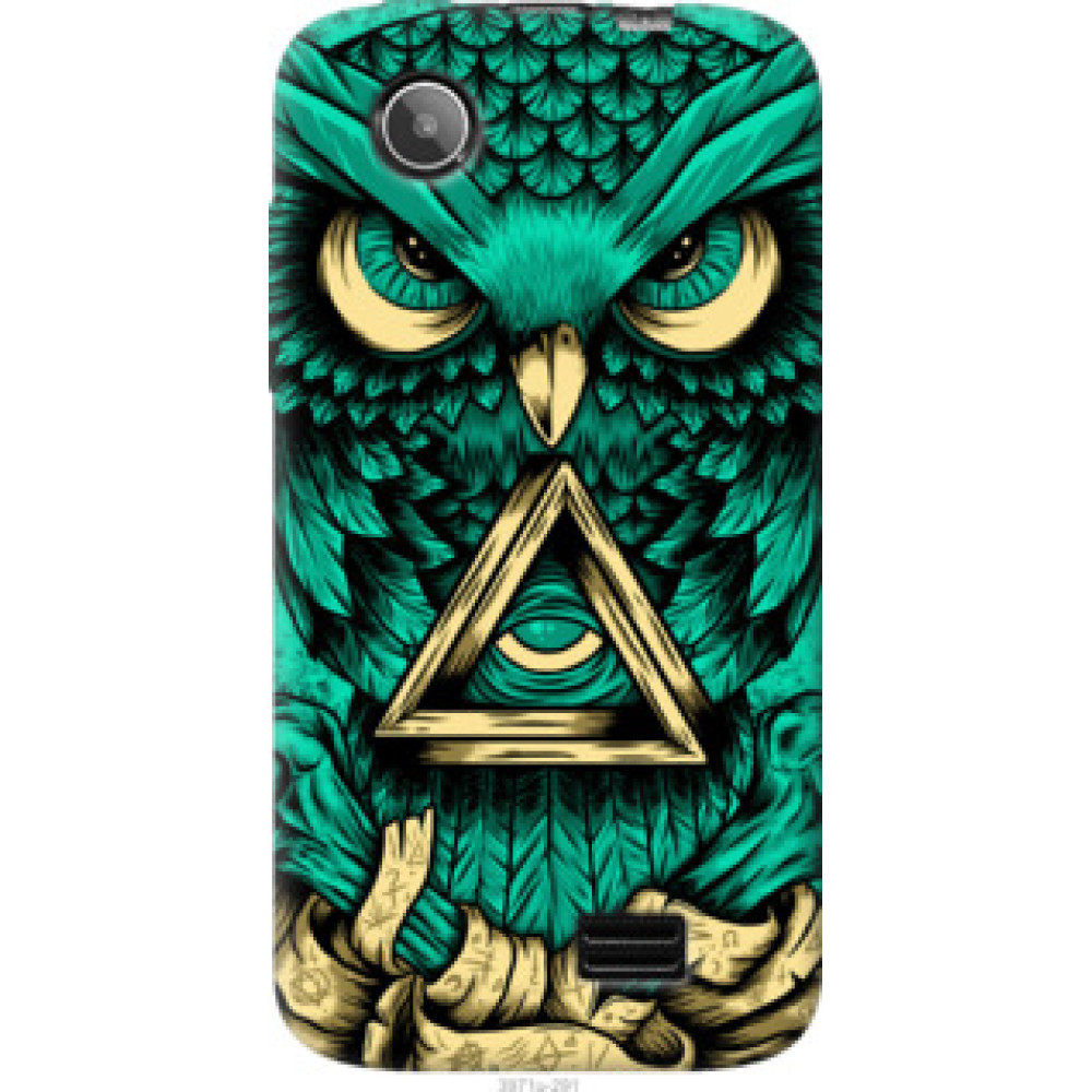 Чехол на Lenovo A369i Сова Арт-тату (3971u-291)