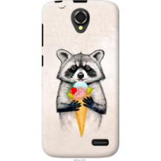 Чехол на Lenovo A388t Енотик с мороженым (4602u-285)