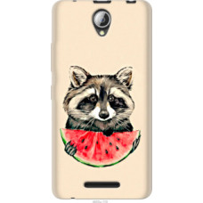 Чехол на Lenovo A5000 Енотик с арбузом (4605u-119)