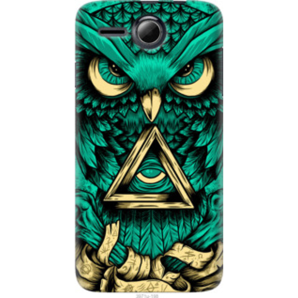 Чехол на Lenovo A680 Сова Арт-тату (3971u-198)