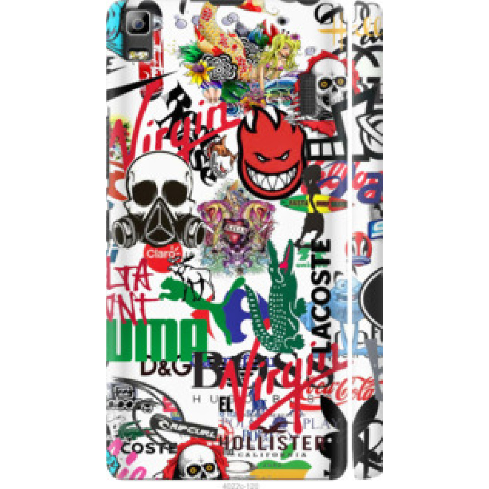 Чехол на Lenovo K3 Note K50-T5 Many different logos (4022c-141)