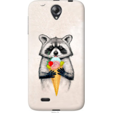 Чехол на Lenovo A850 Енотик с мороженым (4602u-79)