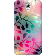 Чехол на Lenovo A859 Листья (2235u-197)