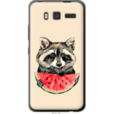 Чехол на Lenovo A916 Енотик с арбузом (4605u-450)