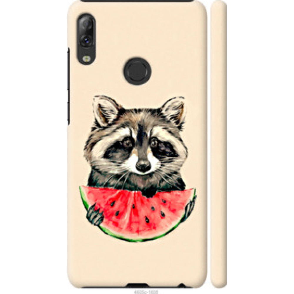 Чехол на Lenovo K5 Pro Енотик с арбузом (4605c-1608)