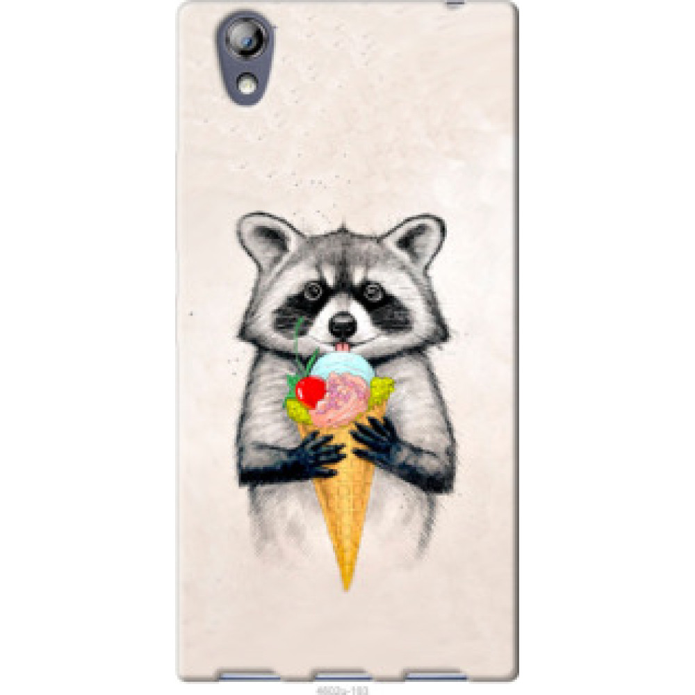 Чехол на Lenovo P70t Енотик с мороженым (4602u-194)