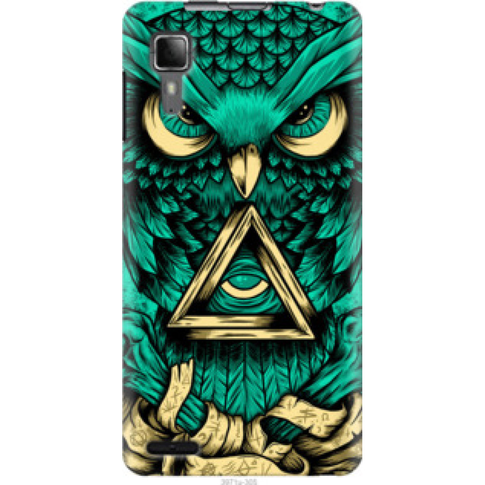 Чехол на Lenovo P780 Сова Арт-тату (3971u-305)