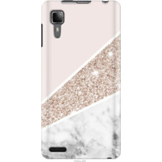 Чехол на Lenovo P780 Пастельный мрамор (4342u-305)