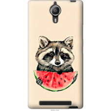 Чехол на Lenovo P90 Енотик с арбузом (4605u-234)