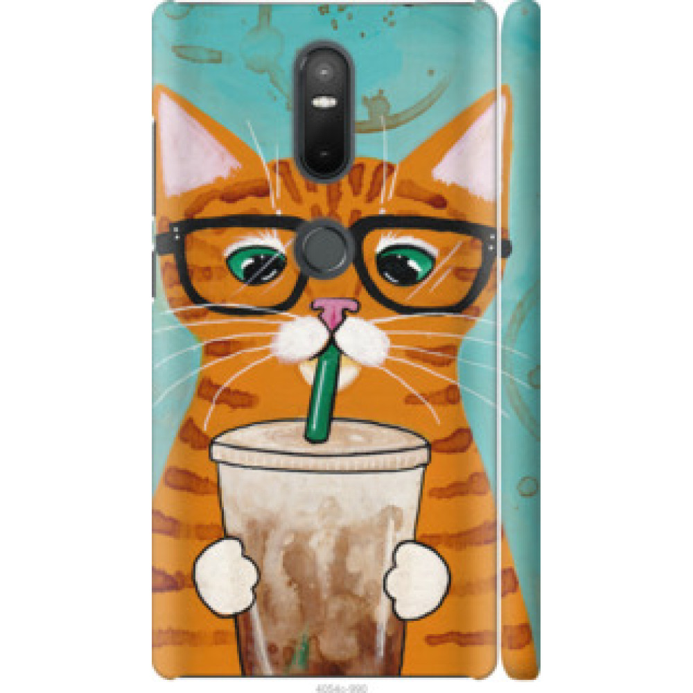 Чохол на Lenovo Phab 2 Plus Зеленоглазый кот в очках (4054c-990)