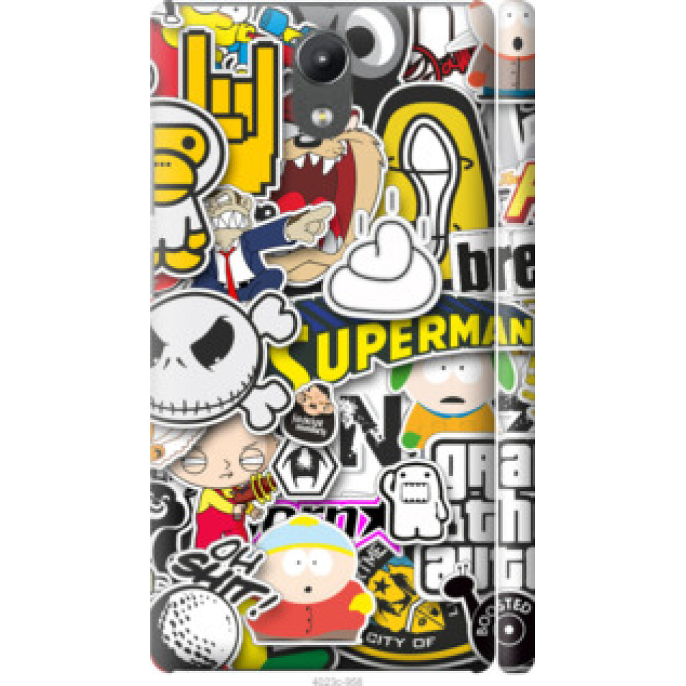 Чехол на Lenovo Phab 2 Popular logos (4023c-956)