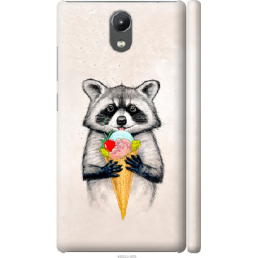 Чехол на Lenovo Phab 2 Енотик с мороженым (4602c-956)