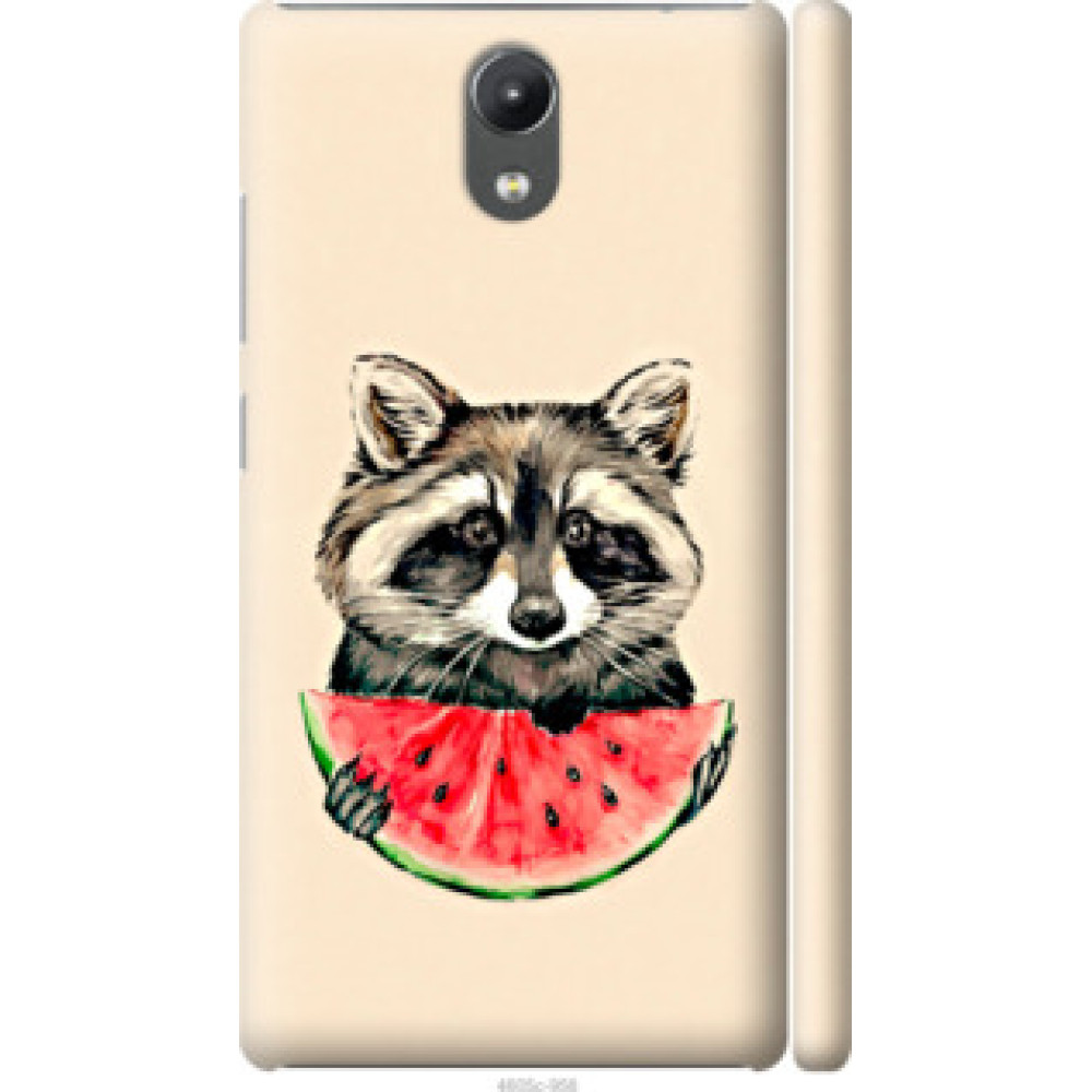 Чохол на Lenovo Phab 2 Енотик с арбузом (4605c-956)