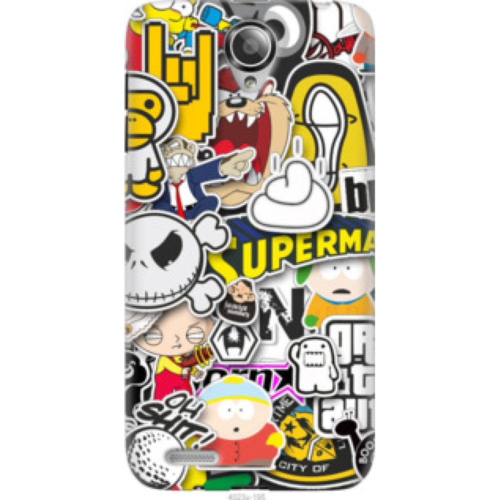 Чехол на Lenovo S650 Popular logos (4023u-195)