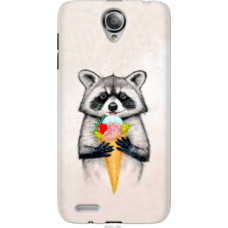 Чехол на Lenovo S650 Енотик с мороженым (4602u-195)