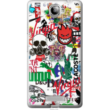 Чехол на Lenovo S856 Many different logos (4022u-235)