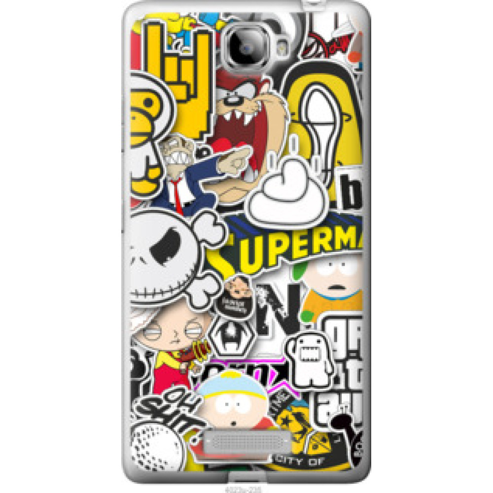 Чехол на Lenovo S856 Popular logos (4023u-235)