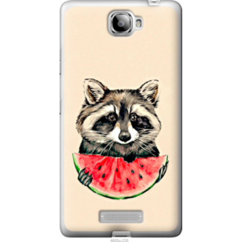 Чохол на Lenovo S856 Енотик с арбузом (4605u-235)
