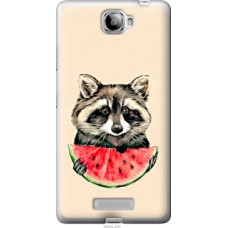 Чехол на Lenovo S856 Енотик с арбузом (4605u-235)