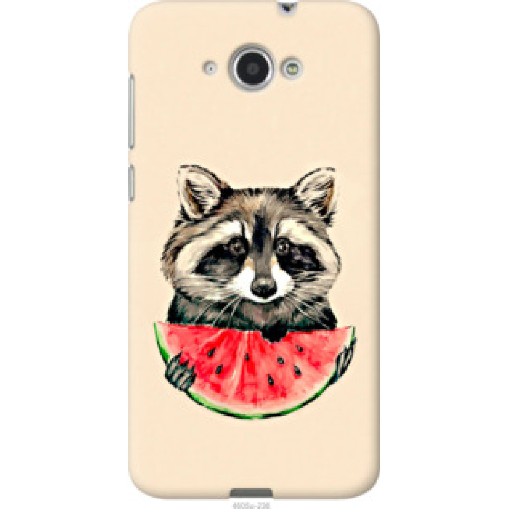 Чехол на Lenovo S930 Енотик с арбузом (4605u-236)